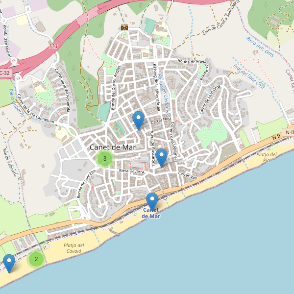 Mapa de bares en Canet de Mar Thumbnail