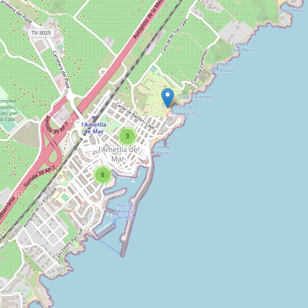 Mapa de bares en l'Ametlla de Mar Thumbnail