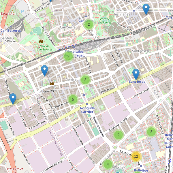 Mapa de bares en l'Hospitalet de Llobregat Thumbnail