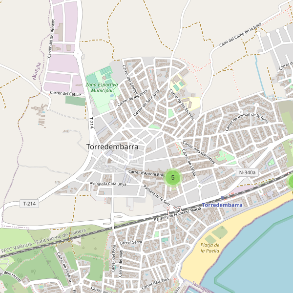Mapa de bares en Torredembarra Thumbnail