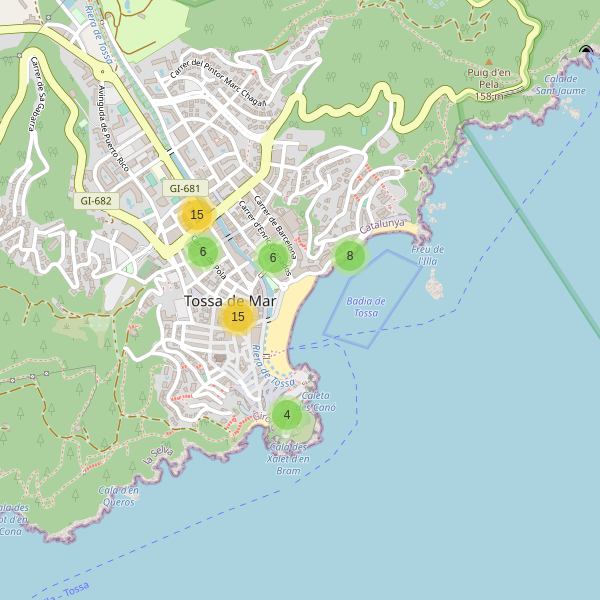 Mapa de bares en Tossa de Mar Thumbnail