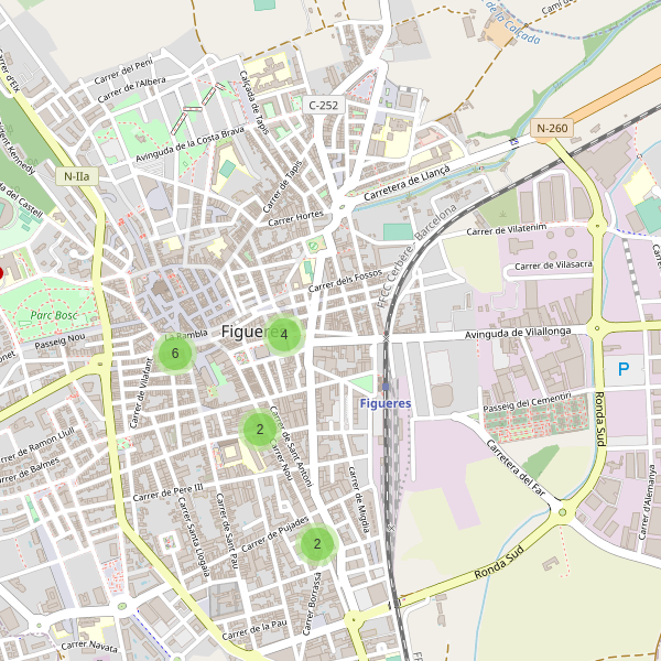 Mapa de cajeros-automaticos en Figueres Thumbnail