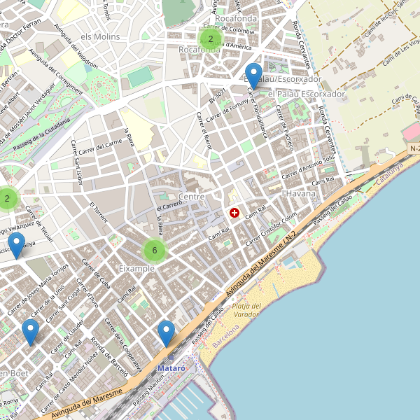 Mapa de cajeros-automaticos en Mataró Thumbnail
