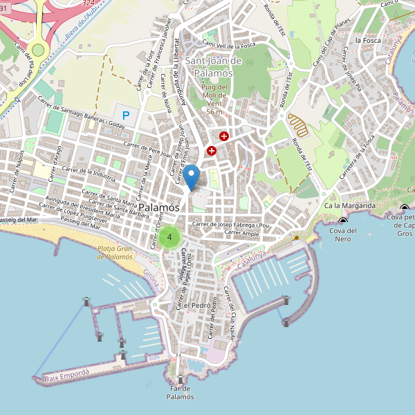 Mapa de cajeros-automaticos en Palamós Thumbnail
