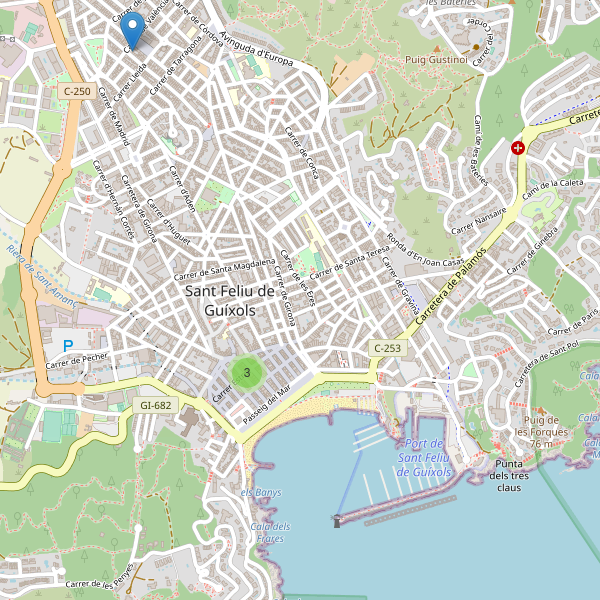 Mapa de cajeros-automaticos en Sant Feliu de Guíxols Thumbnail
