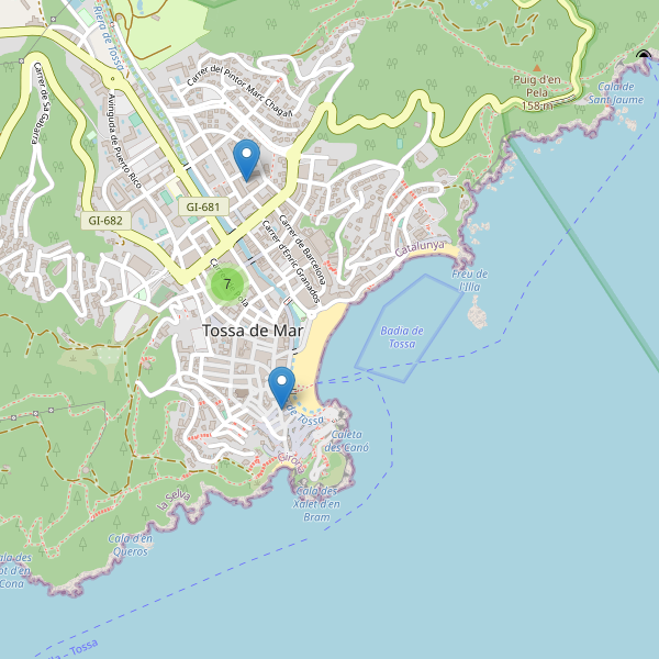 Mapa de cajeros-automaticos en Tossa de Mar Thumbnail