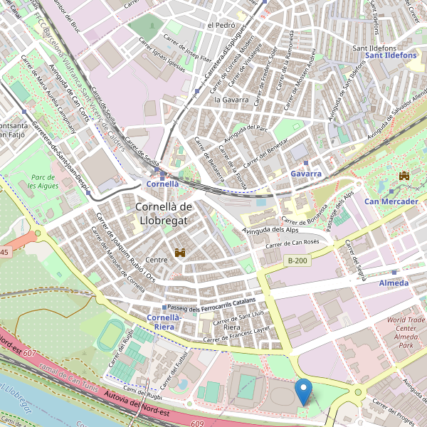 Thumbnail Mapa de cines en Cornellà de Llobregat