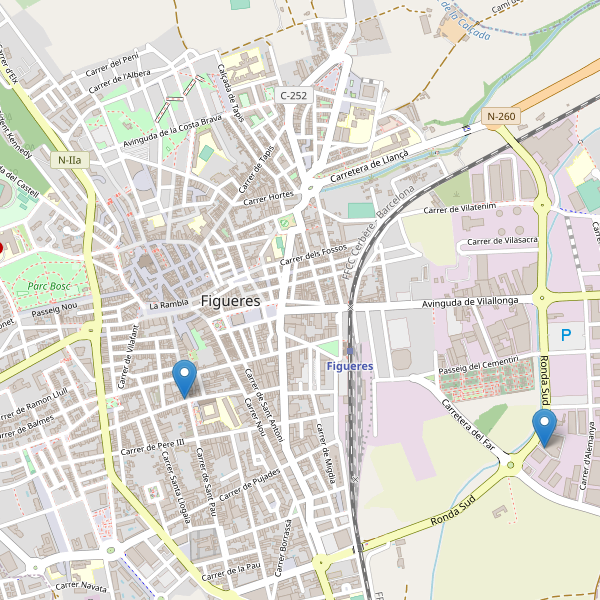 Thumbnail Mapa de cines en Figueres