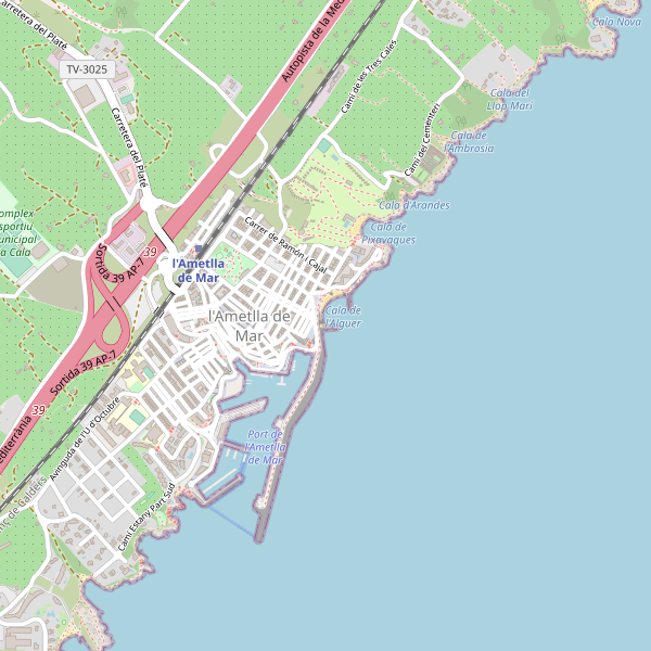 Thumbnail Mapa de cines en l'Ametlla de Mar