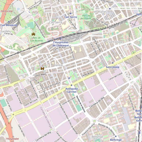 Thumbnail Mapa de cines en l'Hospitalet de Llobregat