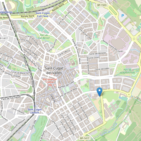 Thumbnail Mapa de cines en Sant Cugat del Vallès