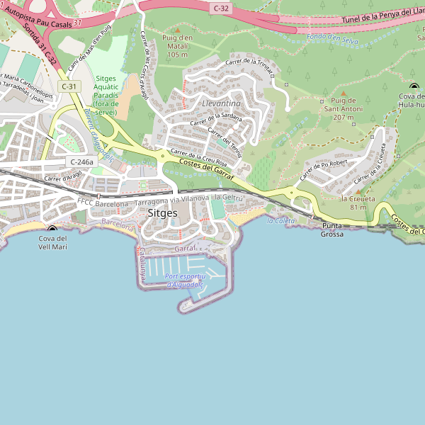 Thumbnail Mapa de cines en Sitges