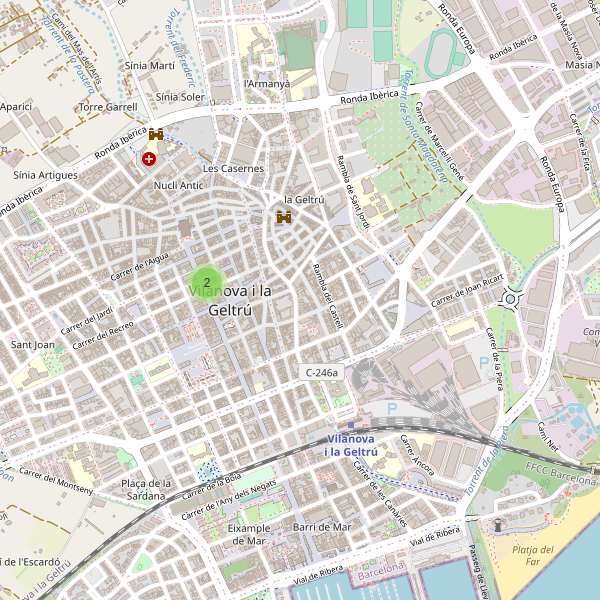 Thumbnail Mapa de cines en Vilanova i la Geltrú