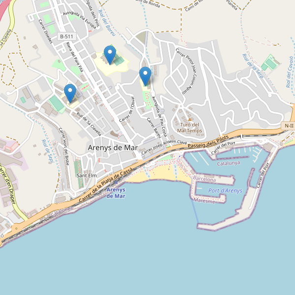Mapa de escuelas en Arenys de Mar Thumbnail