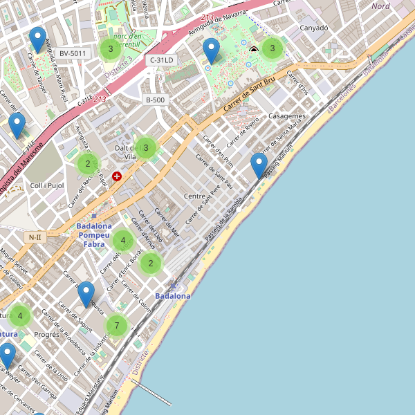 Mapa de escuelas en Badalona Thumbnail