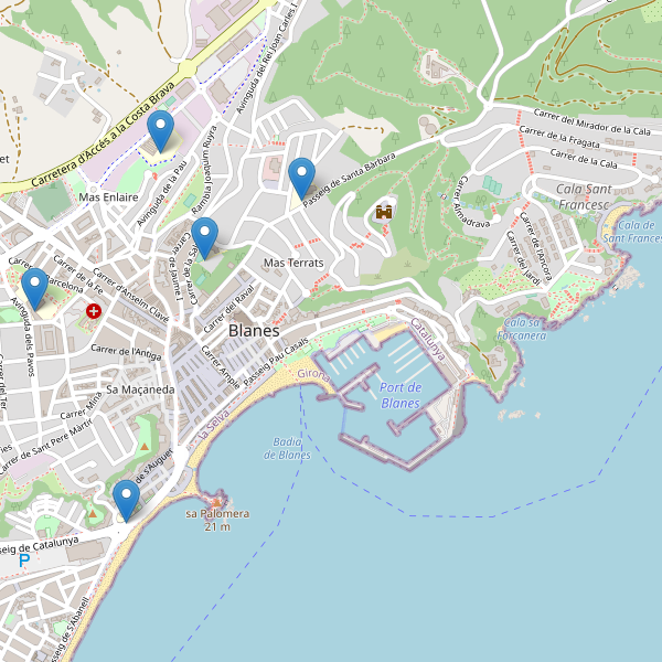 Mapa de escuelas en Blanes Thumbnail