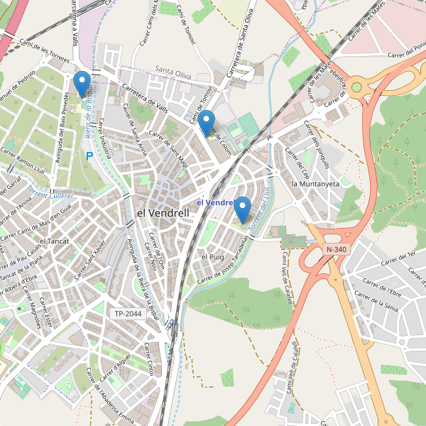 Mapa de escuelas en el Vendrell Thumbnail