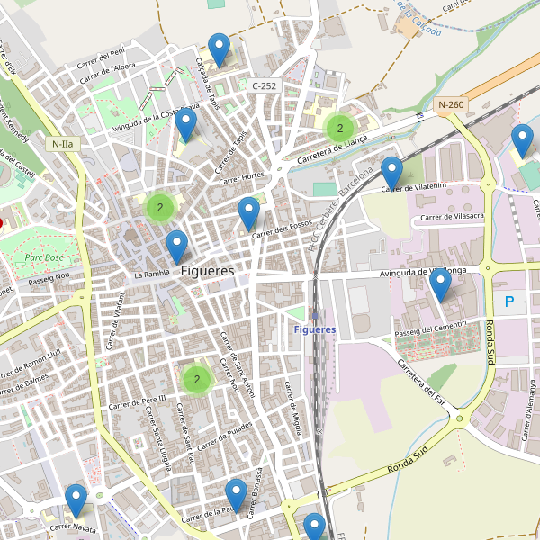 Mapa de escuelas en Figueres Thumbnail