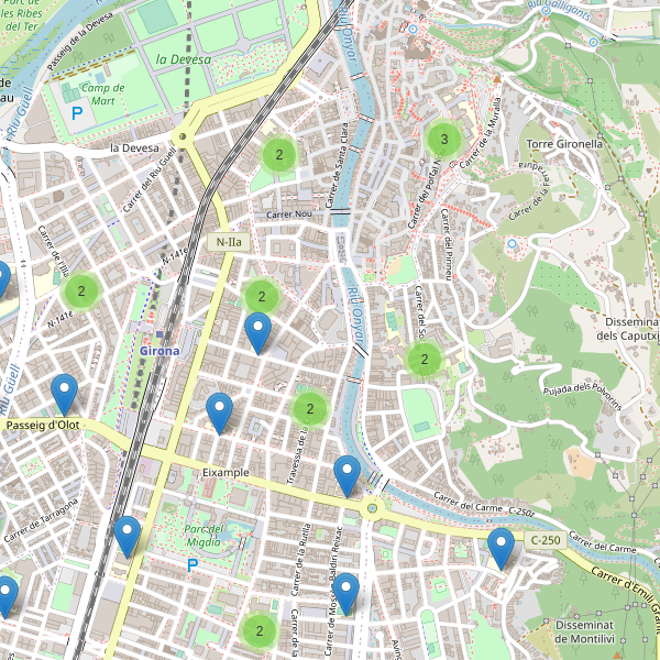 Mapa de escuelas en Girona Thumbnail