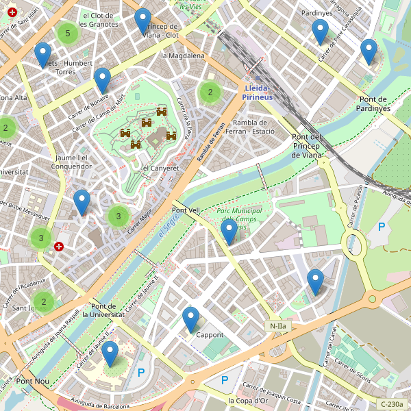 Mapa de escuelas en Lleida Thumbnail