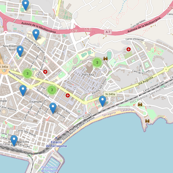 Mapa de escuelas en Tarragona Thumbnail