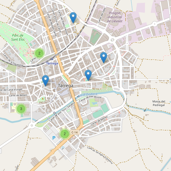 Mapa de escuelas en Tàrrega Thumbnail