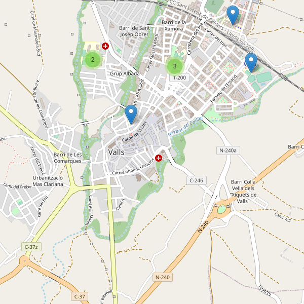 Mapa de escuelas en Valls Thumbnail