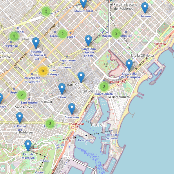 Mapa de estaciones en Barcelona Thumbnail