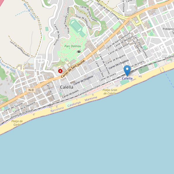 Mapa de estaciones en Calella Thumbnail