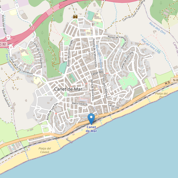 Mapa de estaciones en Canet de Mar Thumbnail