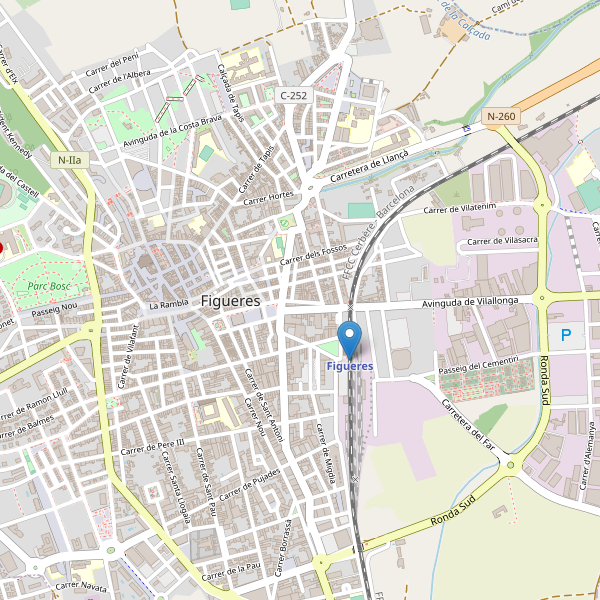 Mapa de estaciones en Figueres Thumbnail