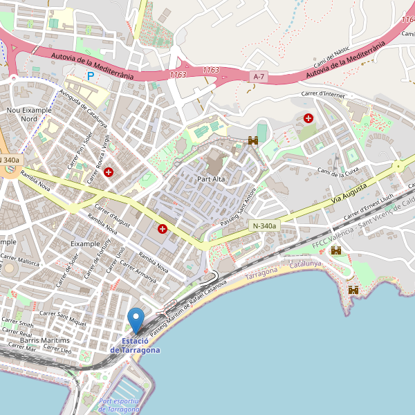 Mapa de estaciones en Tarragona Thumbnail
