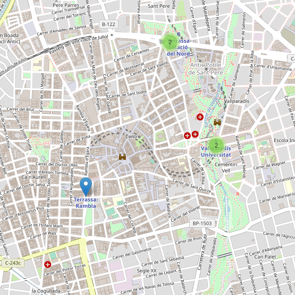 Mapa de estaciones en Terrassa Thumbnail