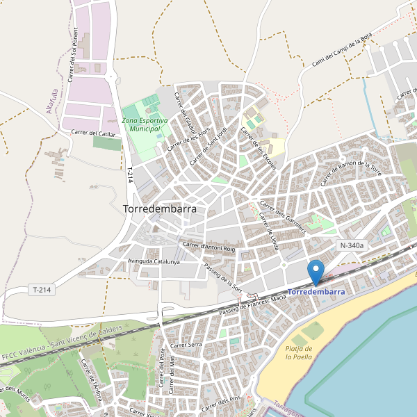 Mapa de estaciones en Torredembarra Thumbnail