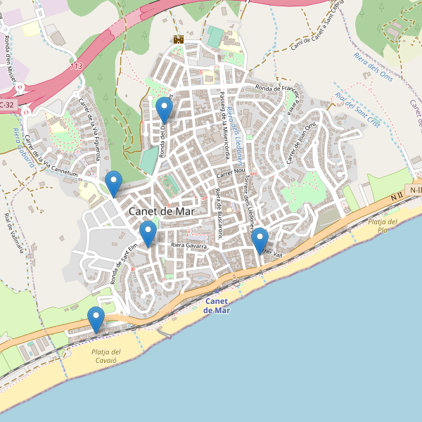 Thumbnail Mapa de farmacias en Canet de Mar