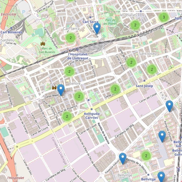 Thumbnail Mapa de farmacias en l'Hospitalet de Llobregat