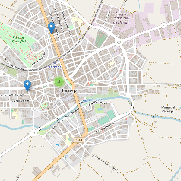 Thumbnail Mapa de farmacias en Tàrrega