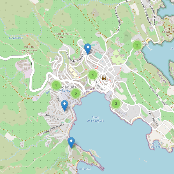 Thumbnail Mapa de hoteles en Cadaqués