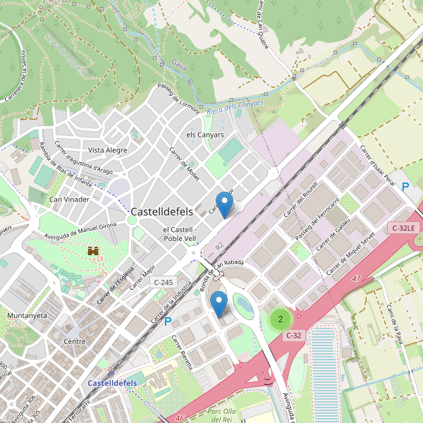 Thumbnail Mapa de hoteles en Castelldefels