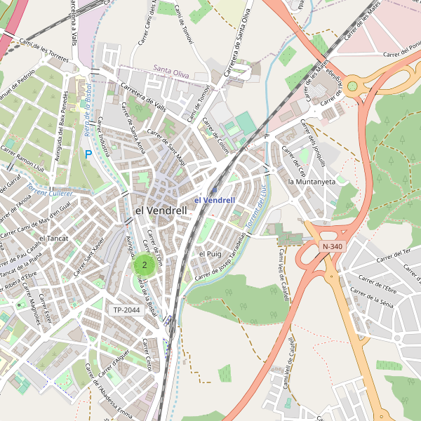 Thumbnail Mapa de hoteles en el Vendrell