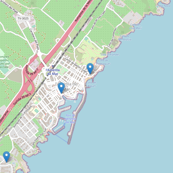 Thumbnail Mapa de hoteles en l'Ametlla de Mar