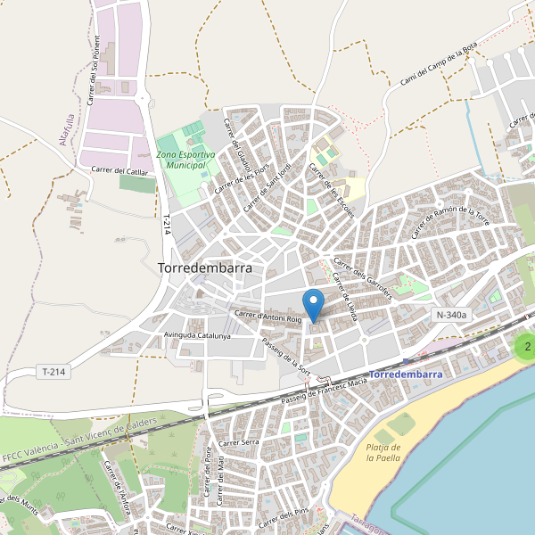 Thumbnail Mapa de hoteles en Torredembarra