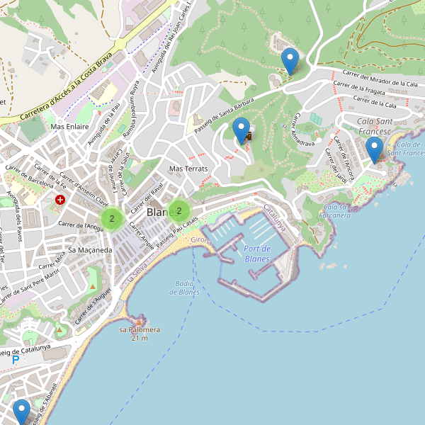 Mapa de iglesias en Blanes Thumbnail