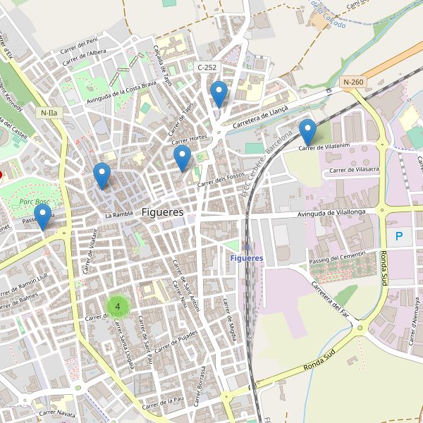 Mapa de iglesias en Figueres Thumbnail