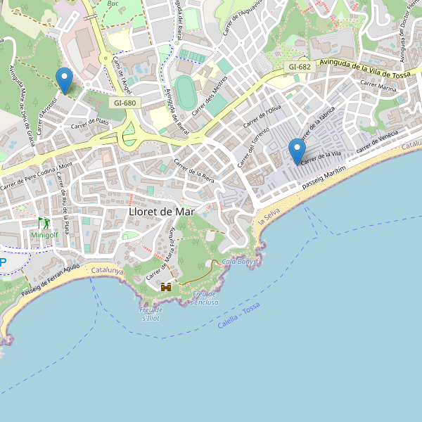 Mapa de iglesias en Lloret de Mar Thumbnail