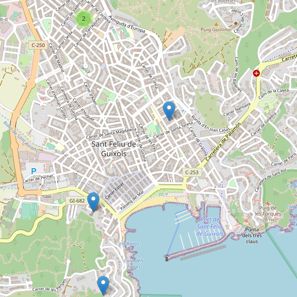 Mapa de iglesias en Sant Feliu de Guíxols Thumbnail
