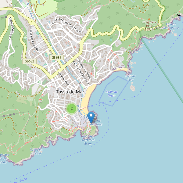 Mapa de iglesias en Tossa de Mar Thumbnail