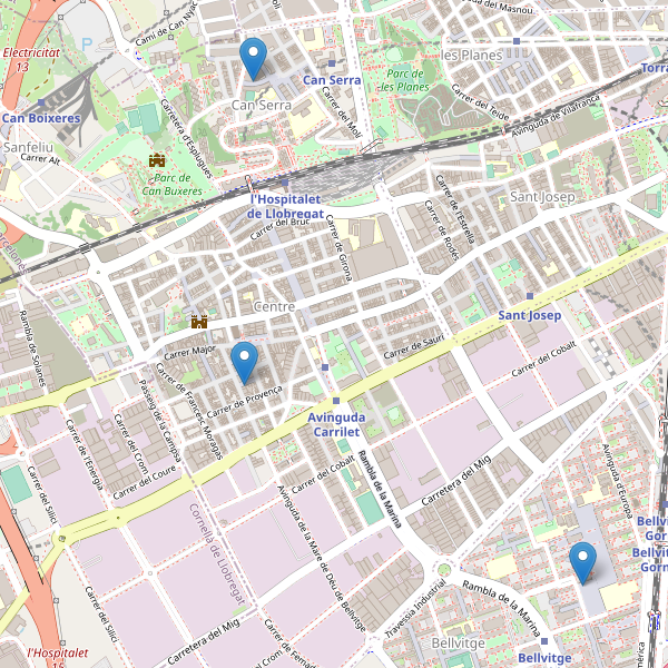 Mapa de mercados en l'Hospitalet de Llobregat Thumbnail