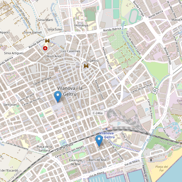 Mapa de mercados en Vilanova i la Geltrú Thumbnail