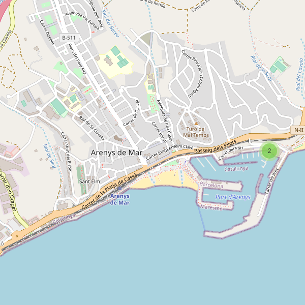 Mapa de monumentos en Arenys de Mar Thumbnail